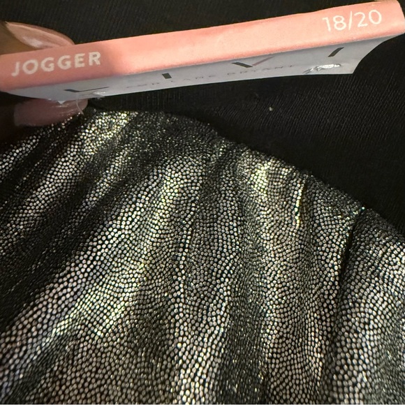 Lane Bryant LIVI Shine Crew Neck Sweatshirt & Mid Rise Jogger, NWT, 18/20 Silver - Picture 8 of 12